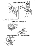Latch assemblies and oven parts