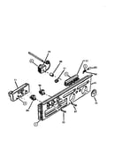Rear control panel assembly
