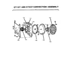 Thermador CT227 convection assembly diagram