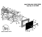 Thermador CT227 shutterless oven door diagram