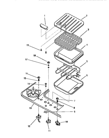 Cook "n" vent controls/griddle (sgncv36g/sgn36g) (sgn36gb) (sgn36gs) (sgn36gw) (sgncv36gb) (sgncv36gs) (sgncv36gw)