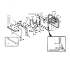 Thermador CT127N-01 oven door assembly diagram