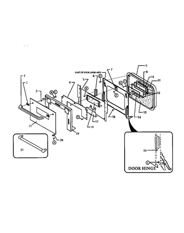 Oven door assembly