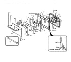 Thermador CT130-03 oven door assembly diagram