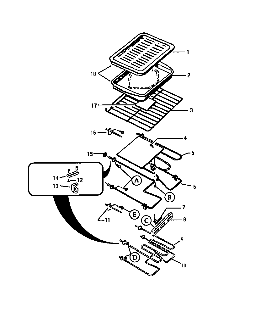 REMOVABLE OVEN PARTS