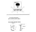 Thermador GGN365W burner cap assembly/rear support bar detail diagram