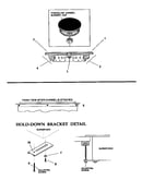 Burner cap assembly/rear support bar detail
