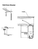 Hold down bracket (ceh365q) (ceh365v-qb) (ceh365v-qw)