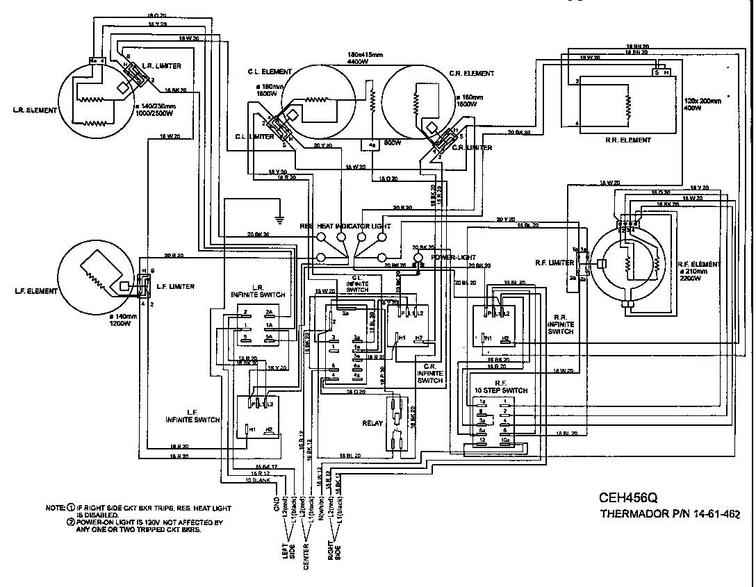 WIRING DIAGRAM (CEH456Q) (CEH365Q) (CEH365V-QB) (CEH365V-QW)