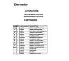 Thermador CVS30RW fasteners diagram