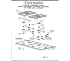 Thermador SGC304RW maintop component parts diagram