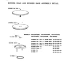 Thermador SGC304RW burner head & base assembly diagram