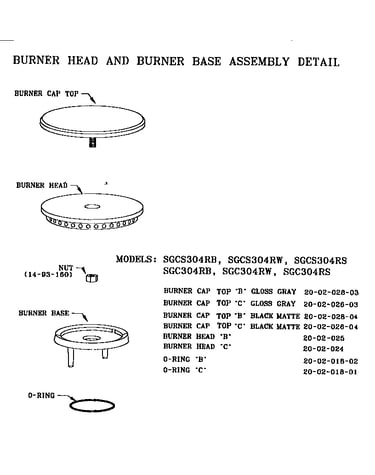 Burner head & base assembly