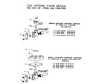 Thermador SGC304RW gas control valve detail diagram
