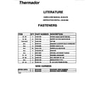 Thermador SGC304RW fasteners diagram