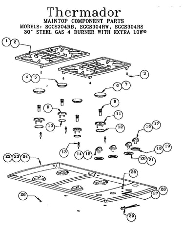 Maintop component parts