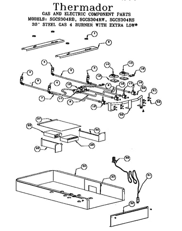 Gas & electric component parts