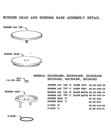 Burner head & base assembly