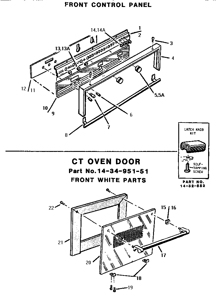 Front control & over door