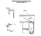 Thermador CER30QB hold down bracket diagram