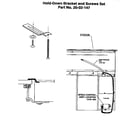 Thermador CEH456QW hold down bracket diagram