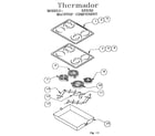 Thermador RED30VQW (9708 & UP) maintop component diagram