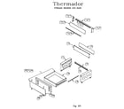 Thermador RED30VQW (9708 & UP) storage drawer and base diagram
