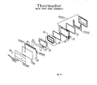 Thermador RED30VQRS (9708 & UP) main oven door assembly diagram