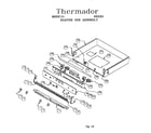Thermador RES30RS (9707 & UP) burner box assembly diagram