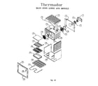 Thermador RES30QB (9708 & UP) main oven liner and module diagram
