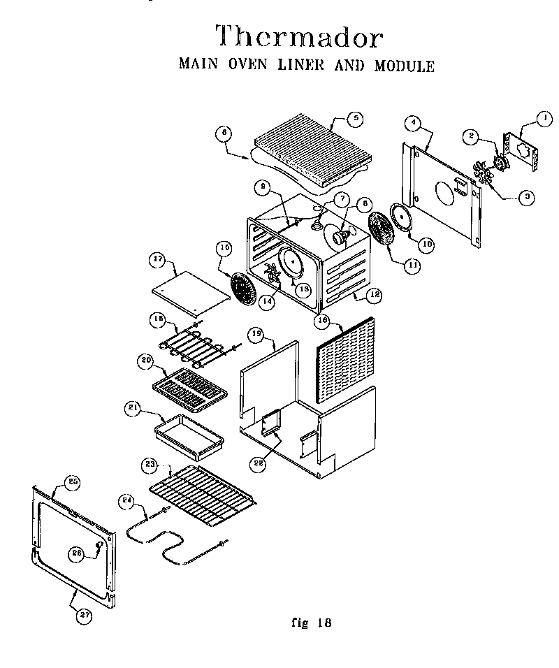 Main oven liner and module