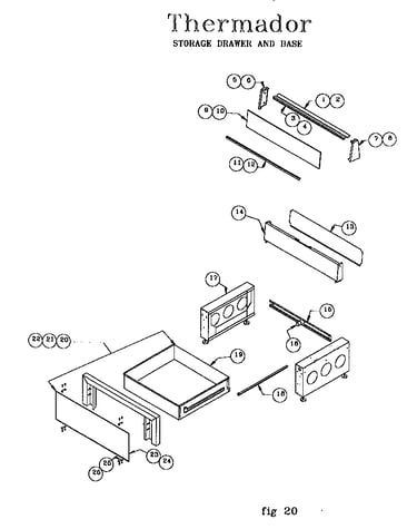Storage drawer and base