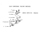 Thermador RDF30RS (9707 & UP) gas control valve detail diagram