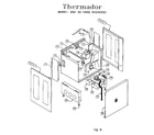 Thermador RDF30QW (9708 & UP) free standing diagram
