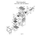 Thermador RDF30QB (9708 & UP) main oven liner and module diagram