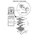 Thermador CT227N removable oven parts diagram