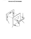 Stainless steel door assembly