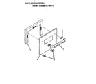 Thermador CT227N white door assembly diagram