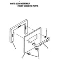 White door assembly