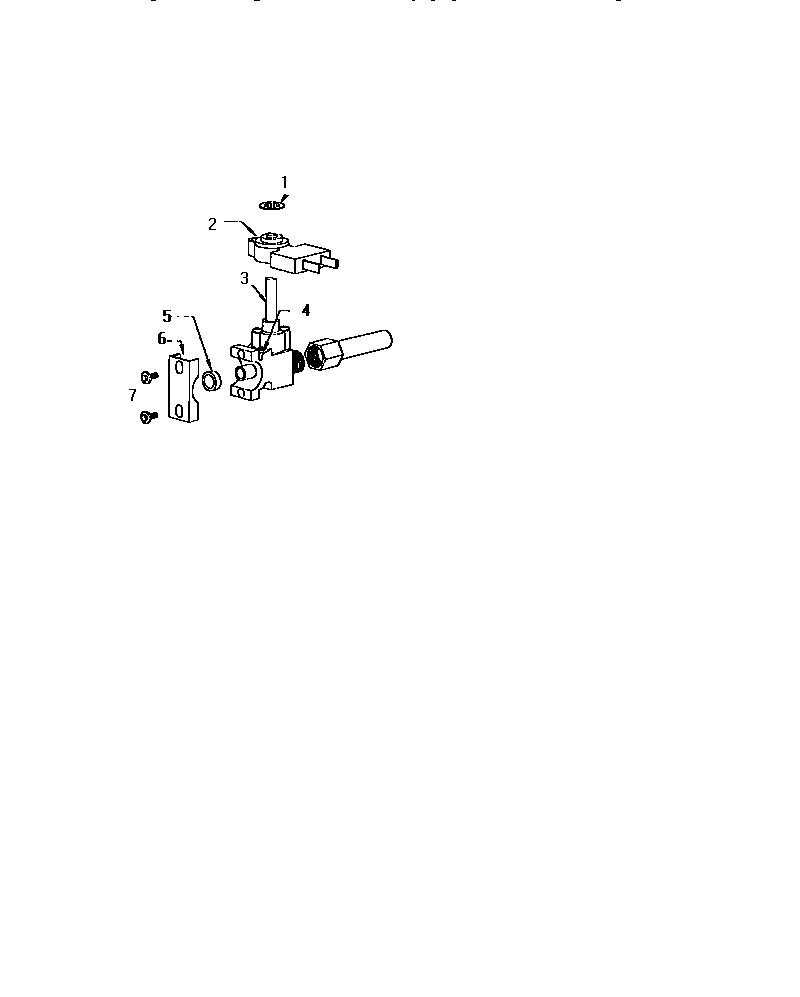 Gas control valve detail