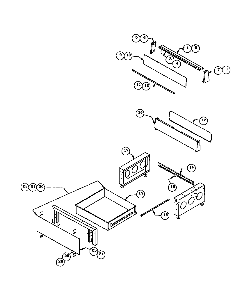 Storage drawer and base