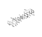 Thermador RDDS30V main oven door assemby diagram