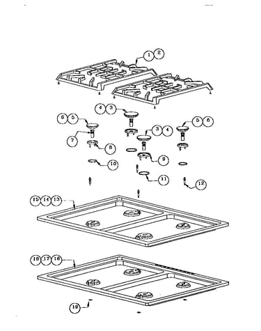 Gas maintop component