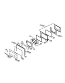 Main oven door assembly
