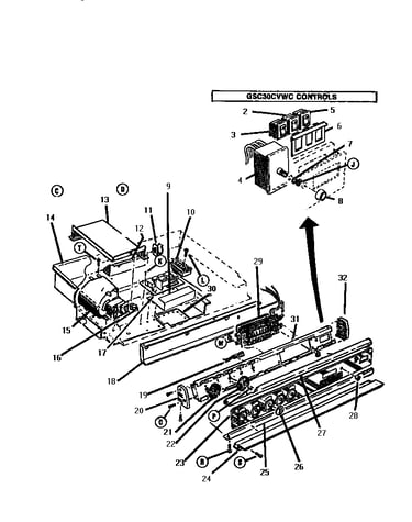 Burner box and control panel