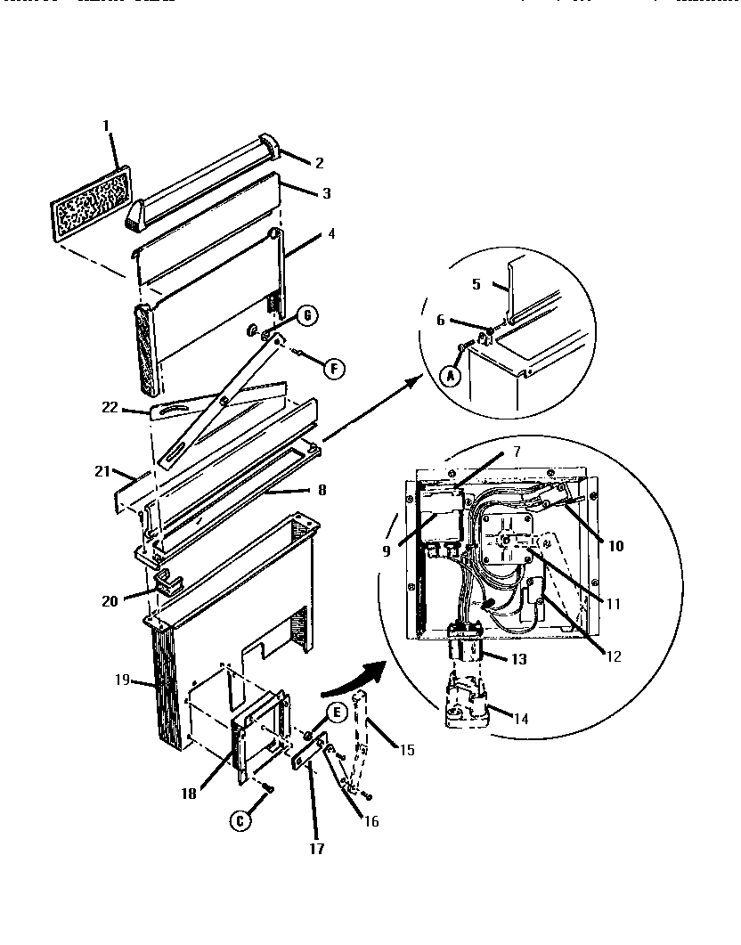 Snorkel assembly-rear view