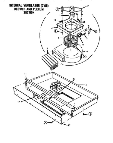 Integral ventilator/blower/plenum
