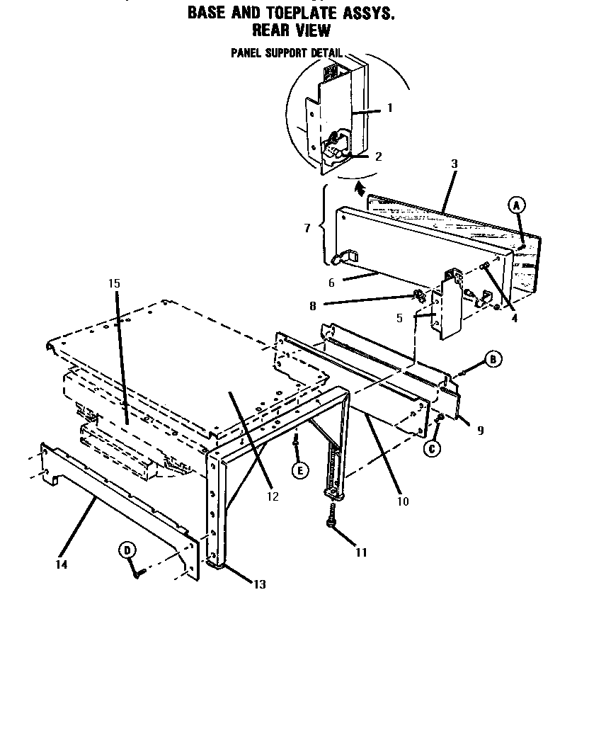 BASE/TOEPLATE ASSEMBLY