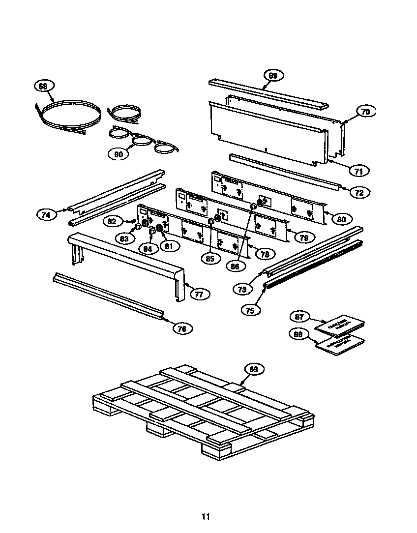 Control panel and wiring (gps364gds) (gps364gls) (gps366s)