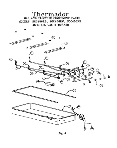 Gas and electric components (sgc456rb) (sgc456rs) (sgc456rw)